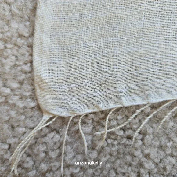 NWT Eileen Fisher Handloomed Ethiopian Artisan Cotton Scarf - Picture 5 of 16